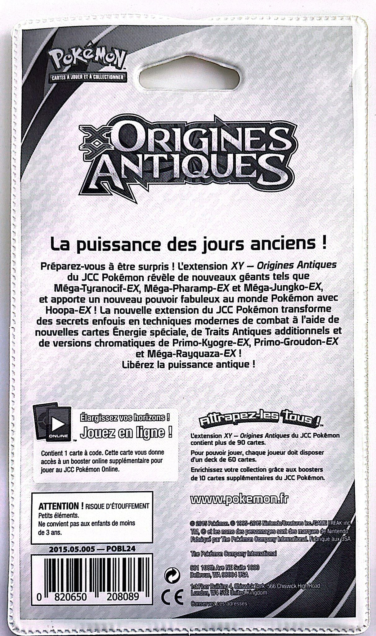 Blister XY Origines Antiques (Tyranocif) *