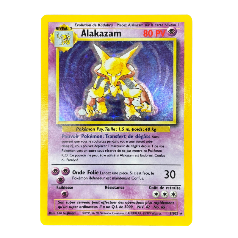 Alakazam 1/102 - Set de base - EXC+/NM