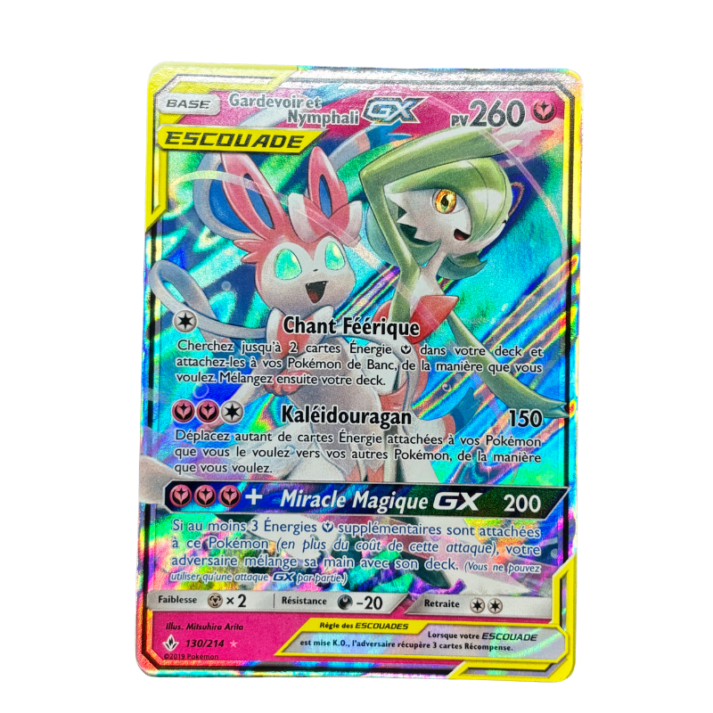 Gardevoir et Nymphali GX 130/214  - Alliance Infaillible -MINT