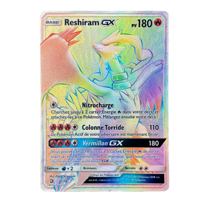 Reshiram GX 71/70 - Majesté des dragons - MINT