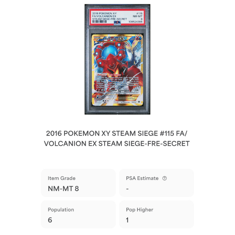 Volcanion EX 115/114 - PSA 8