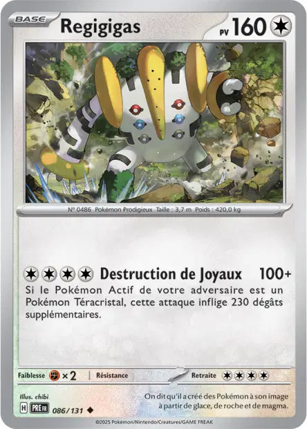 Regigigas 086/131 - Pokeball Évolution Prismatique