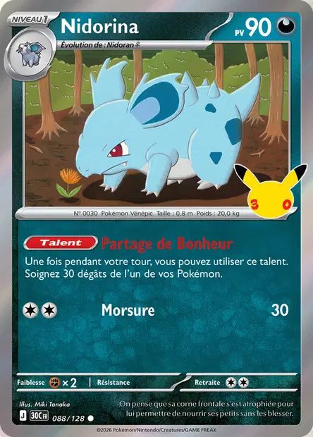 Nidorina 088/128 30ème anniversaire