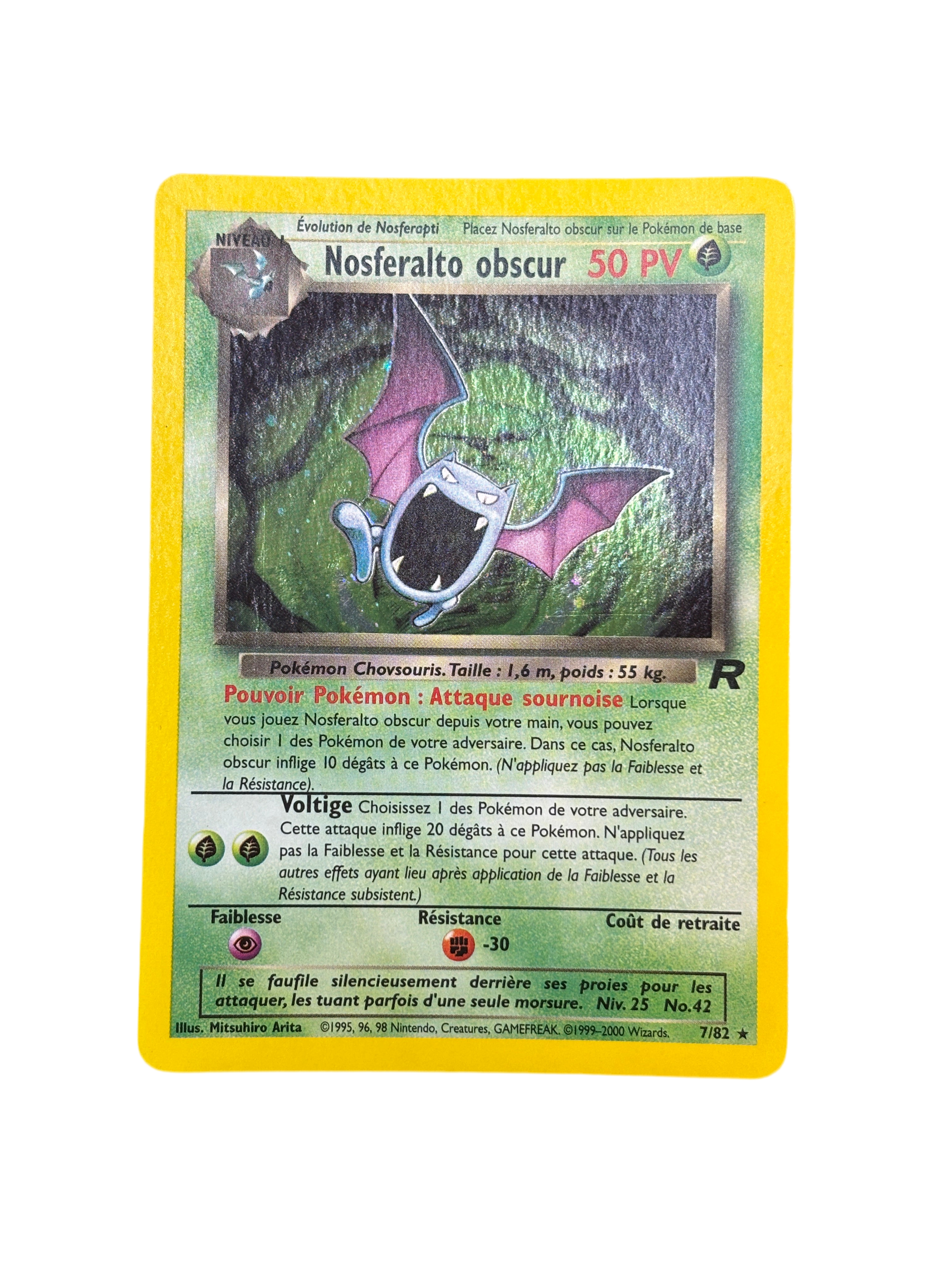 Nosferalto obscur 7/82 - Team Rocket -EXC