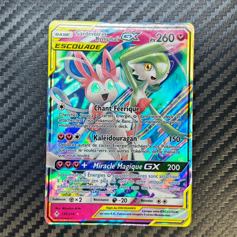 Gardevoir et Nymphali GX 130/214  - Alliance Infaillible -MINT