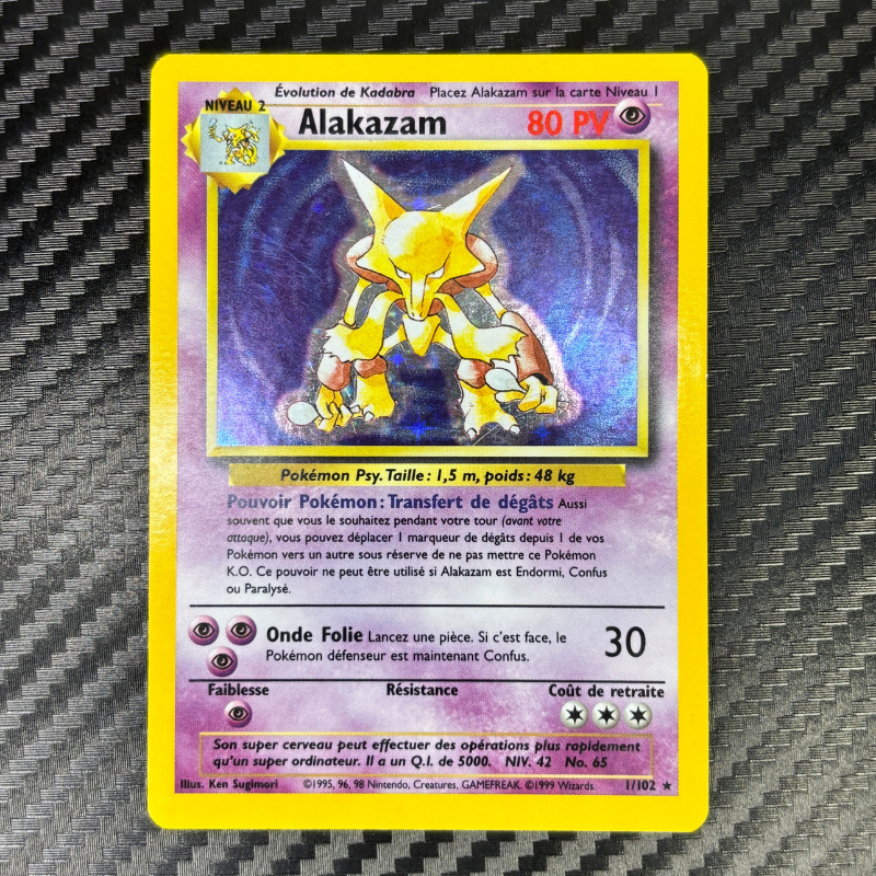 Alakazam 1/102 - Set de base - EXC+/NM