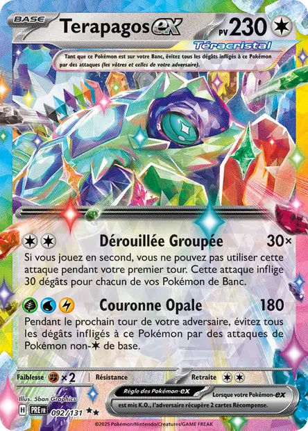 Terapagos-ex 092/131 - Évolutions Prismatiques