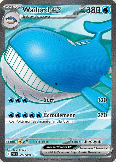 Wailord-ex 097/084 - Nuit Noire