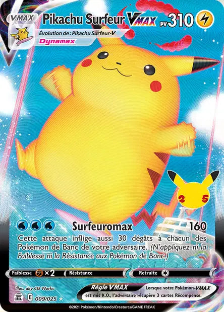 Pikachu Surfeur-VMAX 009/025 - Célébrations