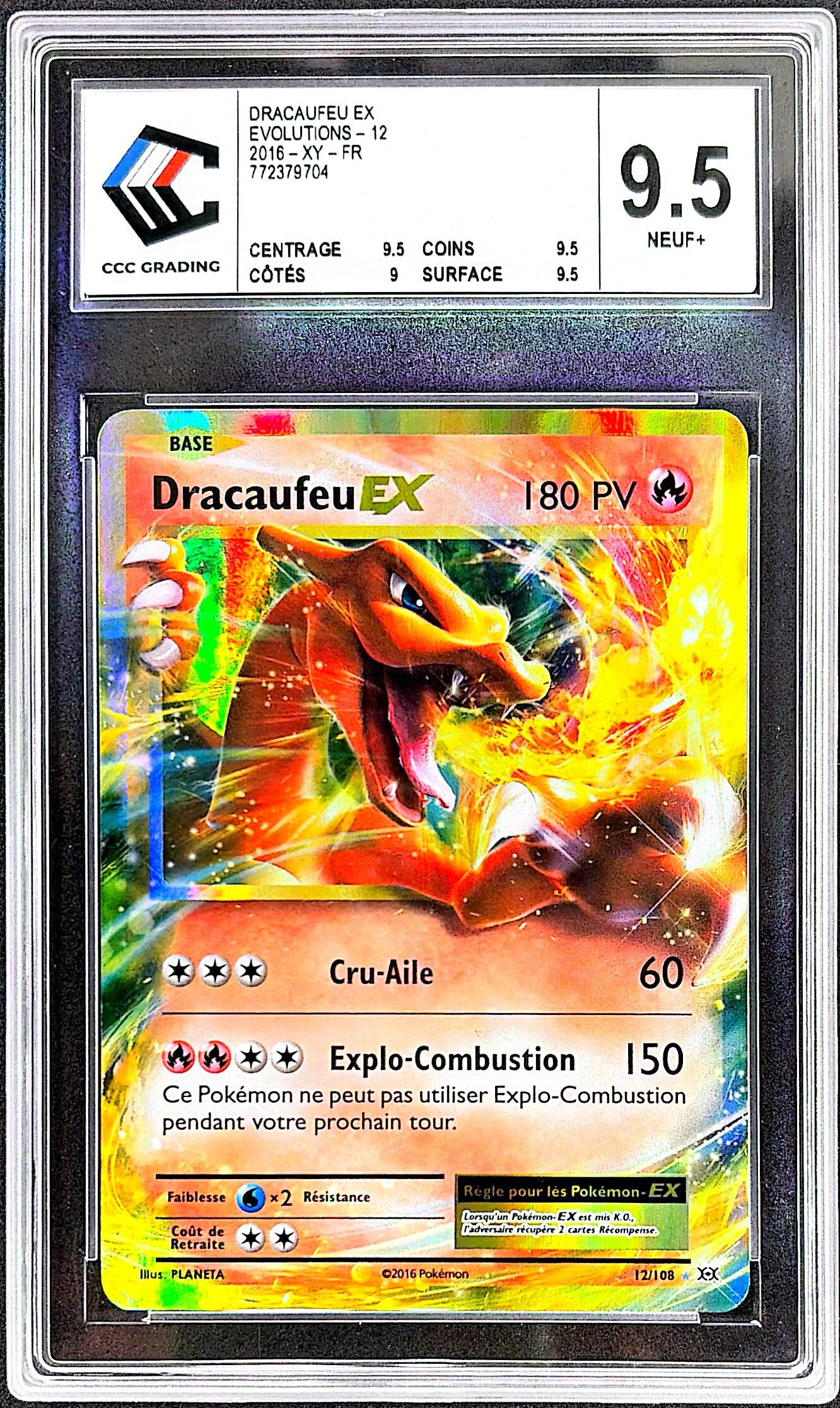 Dracaufeu EX 12/108 - CCC 9.5
