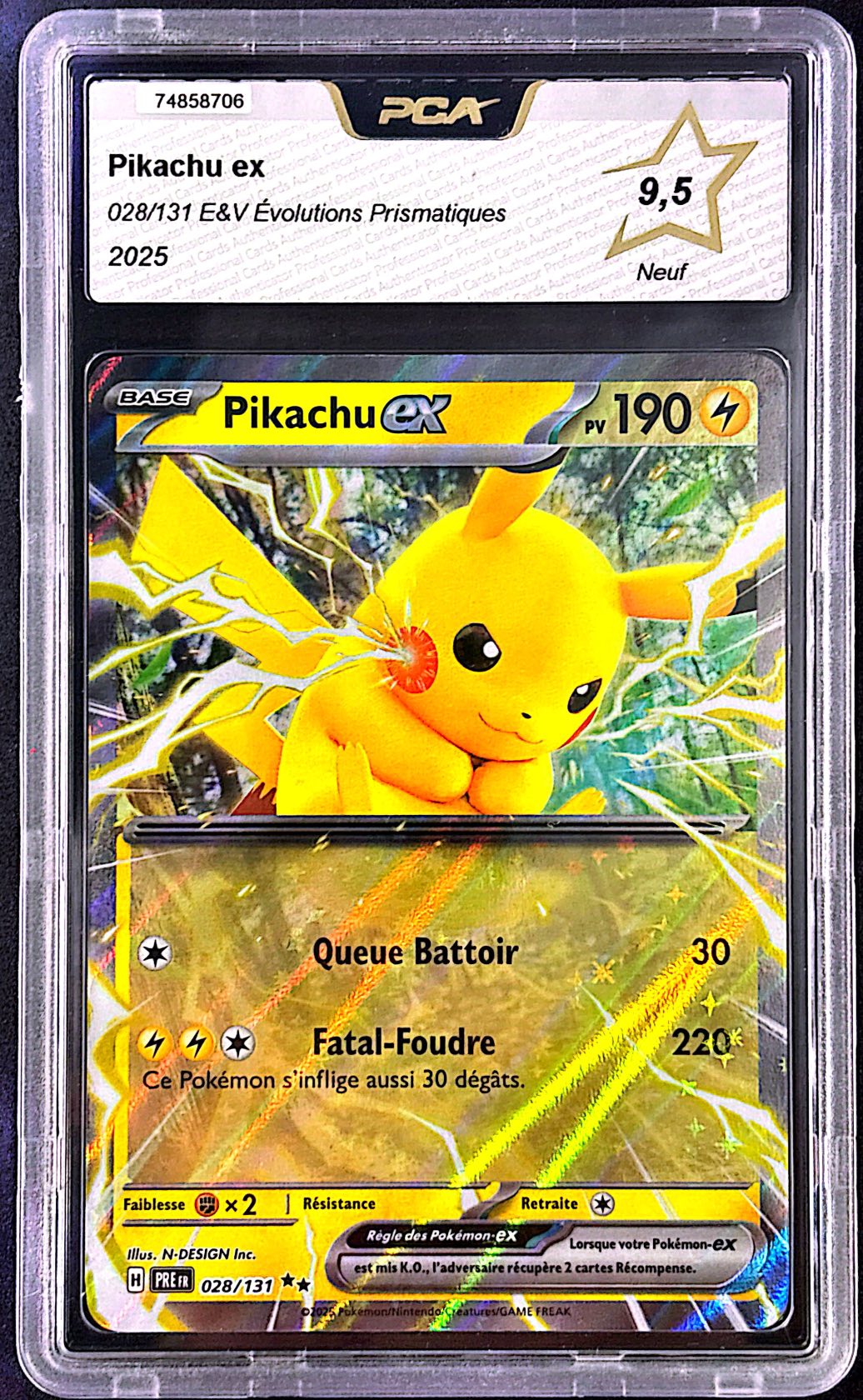 Pikachu ex 028/131 PCA 9,5