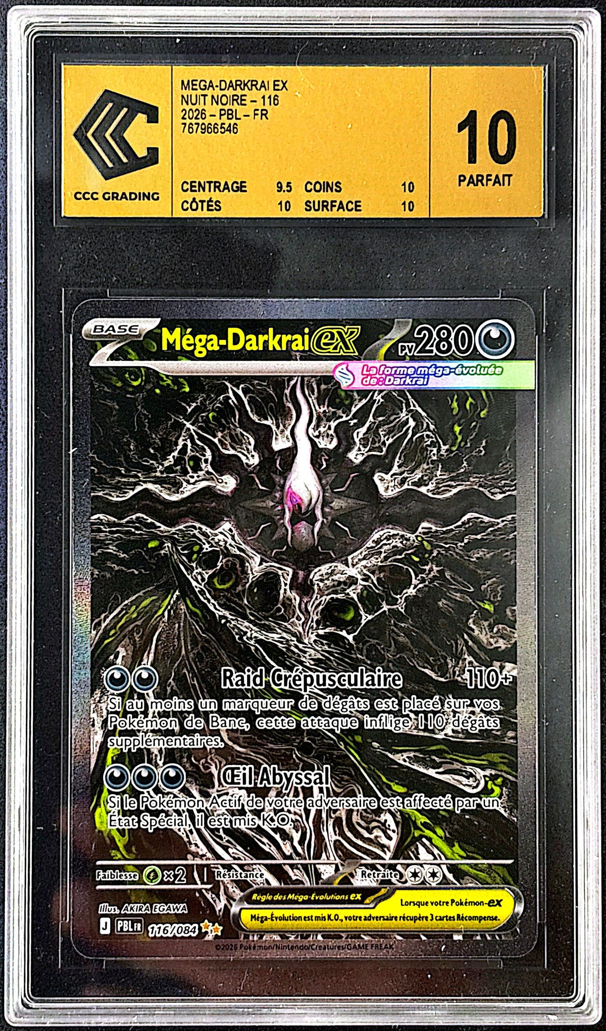 Mega Darkrai ex 116/084 CCC 10 Gold