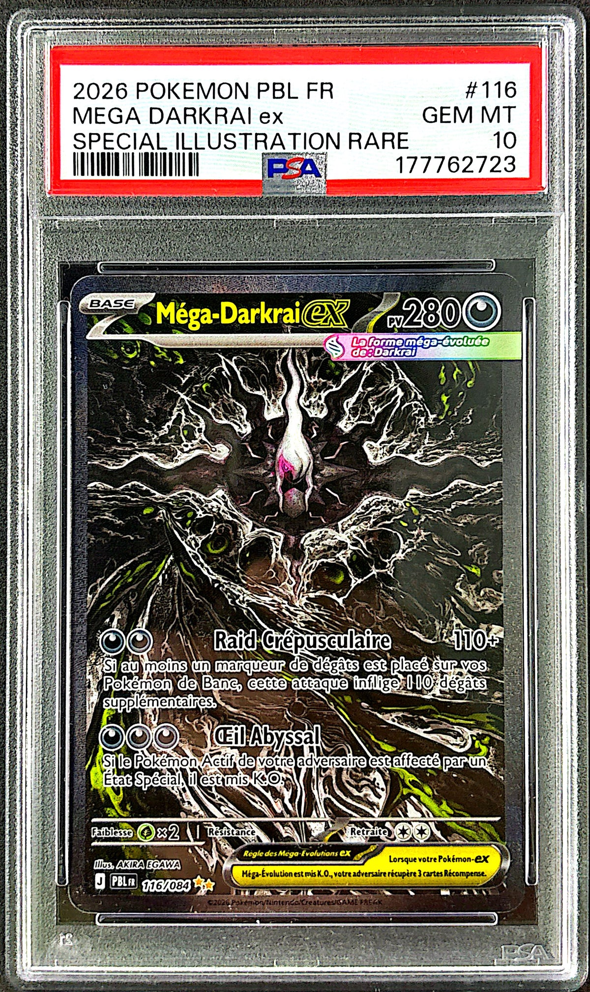 Mega Darkrai 116/084 PSA 10