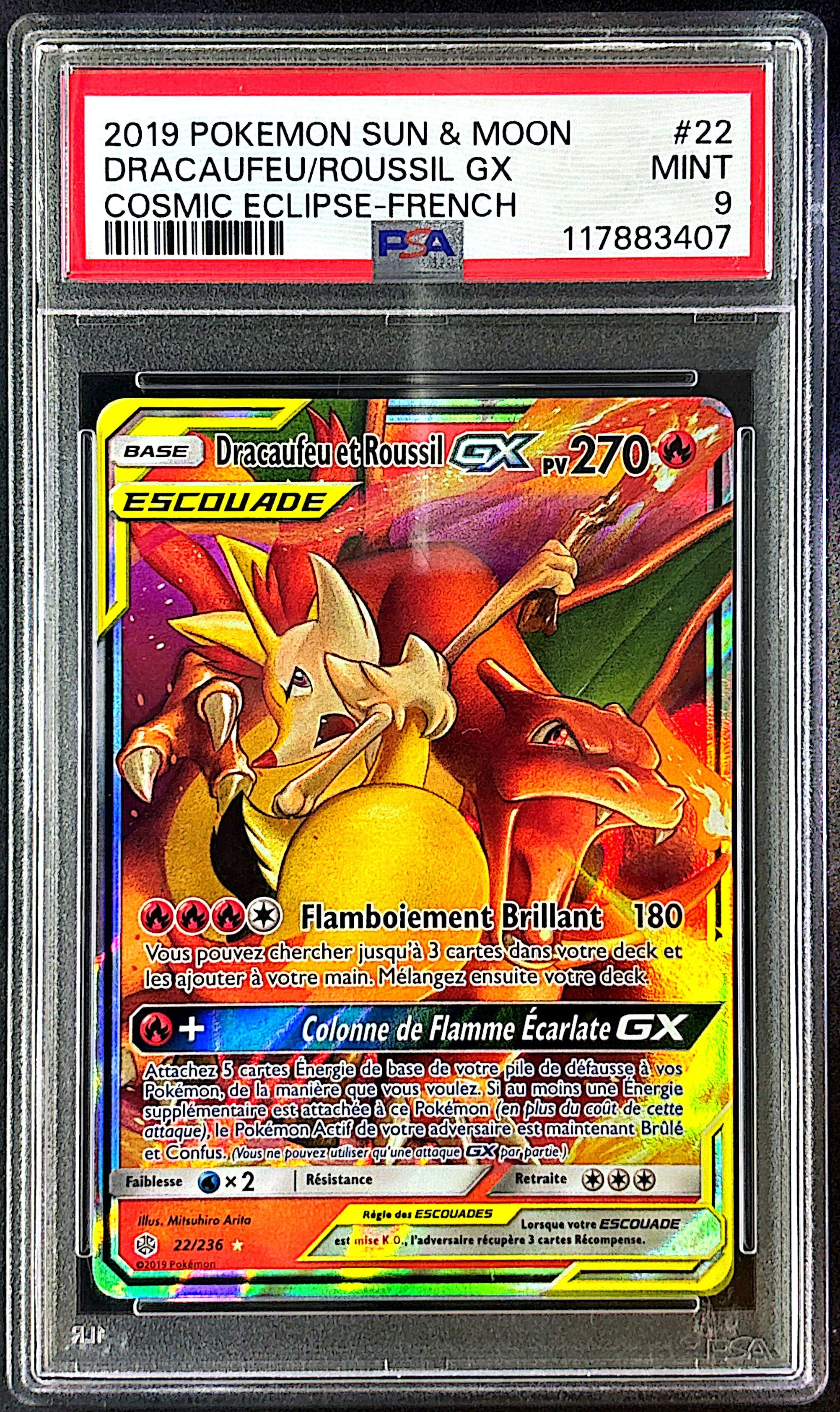 Dracaufeu et Roussil PSA 9