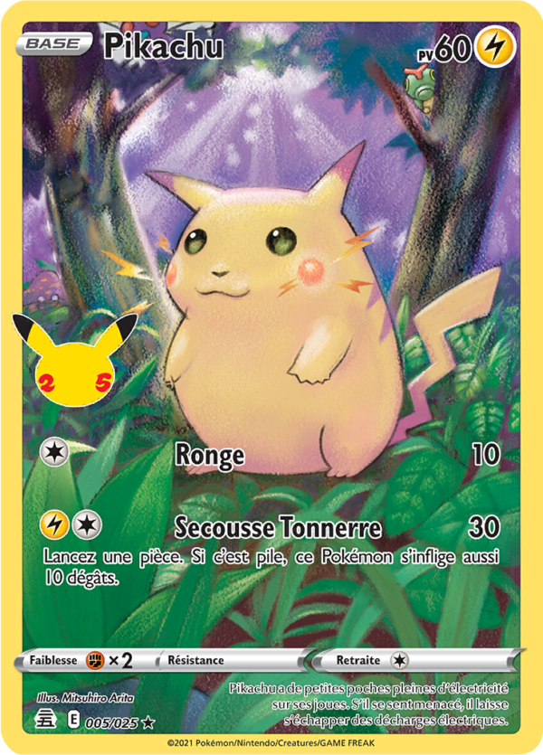 Pikachu 5/25 - Célébrations