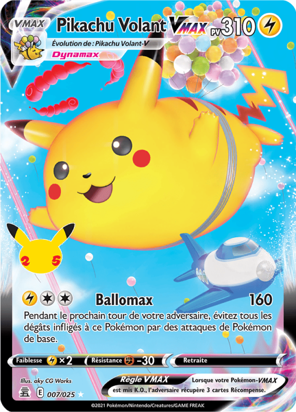 Pikachu Volant-VMAX 7/25 - Célébrations