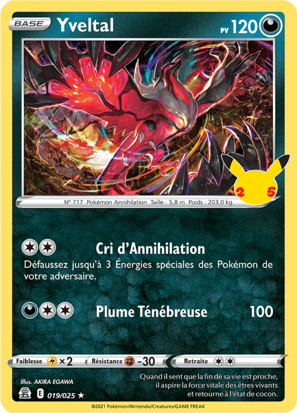 Yveltal 19/25 - Célébrations