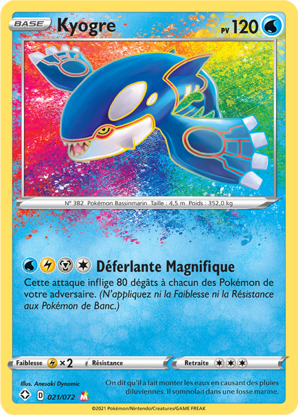 Kyogre 021/072 - Destinées radieuses