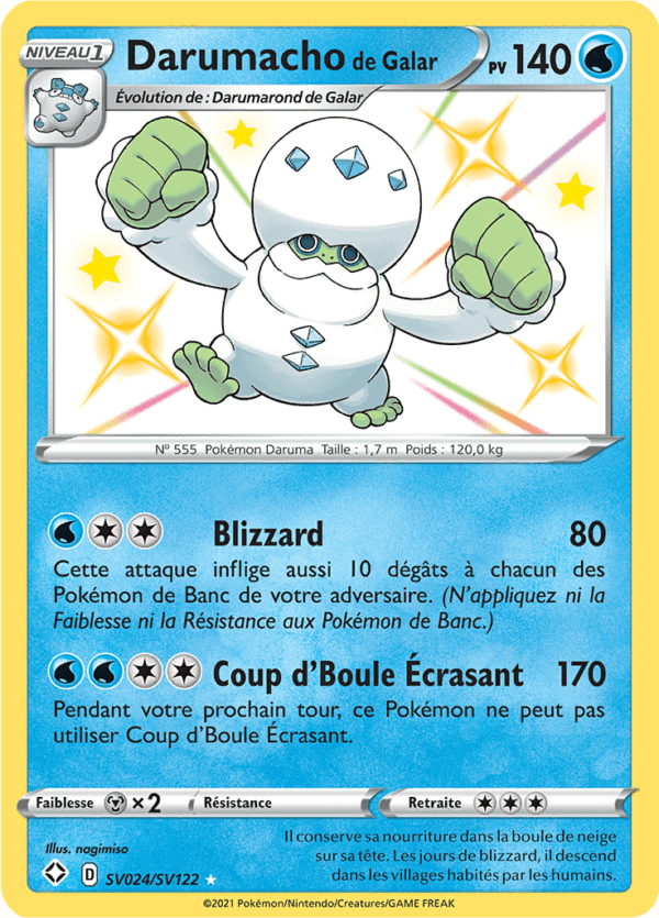 Darumacho de Galar SV24/sv122 - Destinées Radieuses