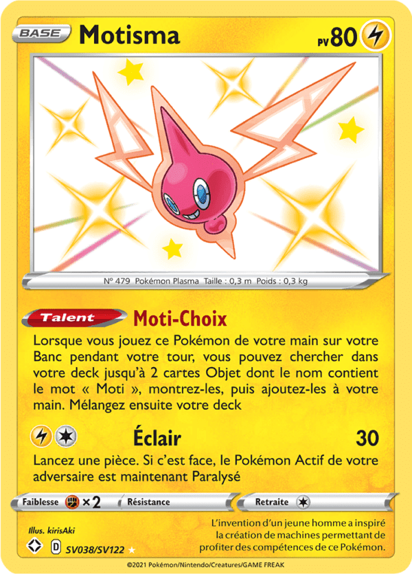 Motisma SV38/sv122 - Destinées Radieuses