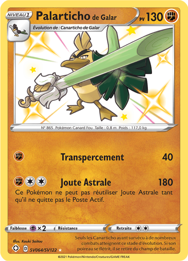 Palarticho de Galar SV64/sv122 - Destinées Radieuses