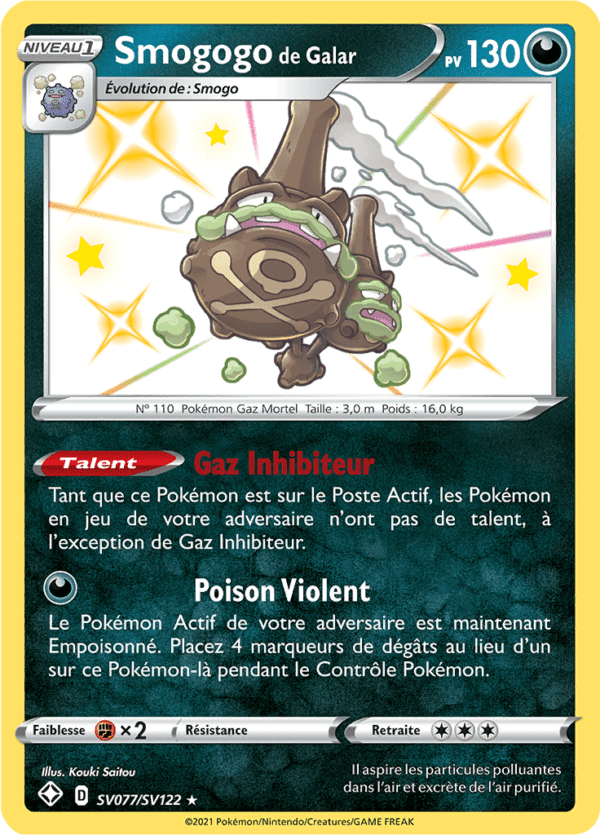 Smogogo de Galar SV77/sv122 - Destinées Radieuses