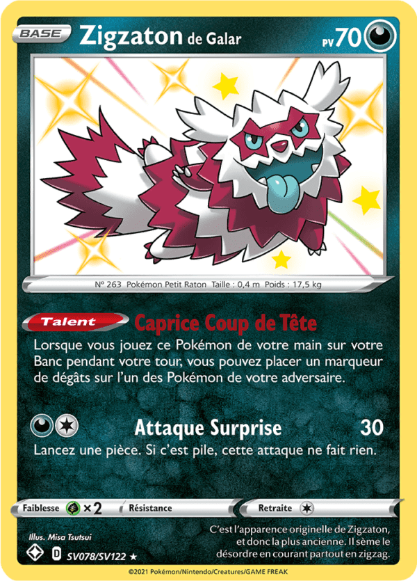 Zigzaton de Galar SV78/sv122 - Destinées Radieuses