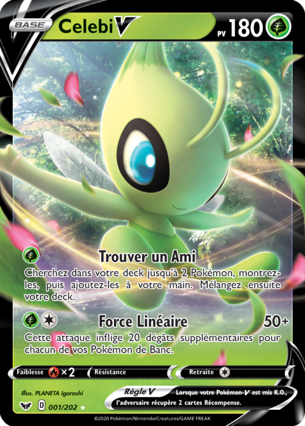 Celebi-V 001/202 - Épée et Bouclier