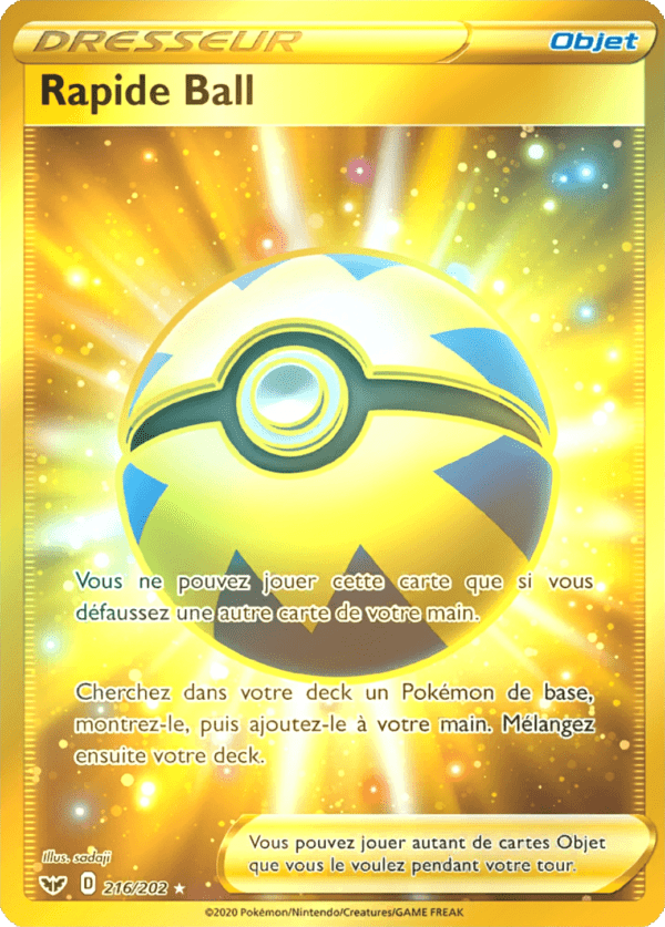 Rapide Ball 216/202 - Épée et Bouclier