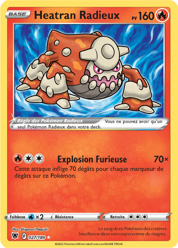 Heatran Radieux 027/189 - Astres Radieux