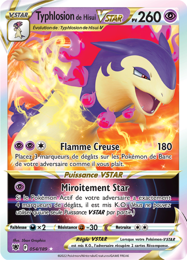 Typhlosion de Hisui-VSTAR 054/189 - Astres Radieux