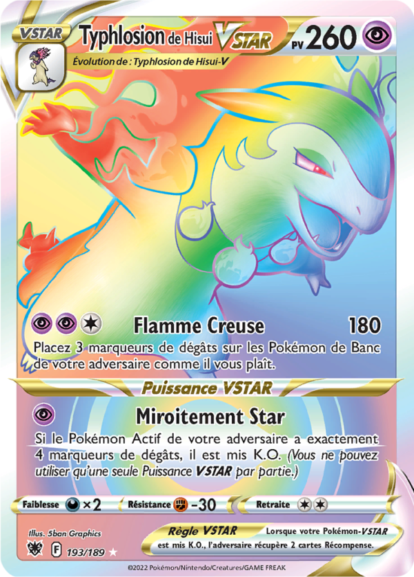 Typhlosion de Hisui-VSTAR 193/189 - Astres Radieux