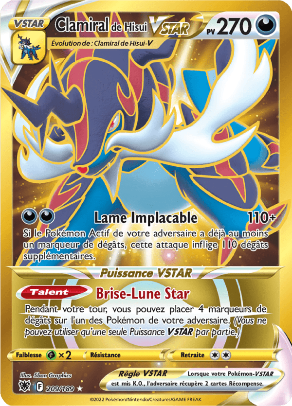 Clamiral de Hisui-VSTAR 209/189 - Astres Radieux