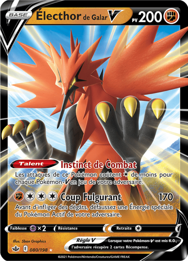 Électhor de Galar-V 080/198 - Règne de Glace