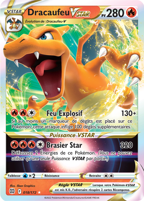 Dracaufeu-VSTAR 018/172 - Stars Étincellantes