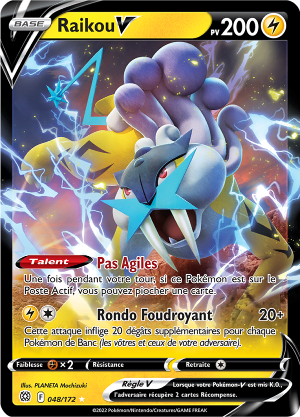 Raikou-V 048/172 - Stars Étincellantes