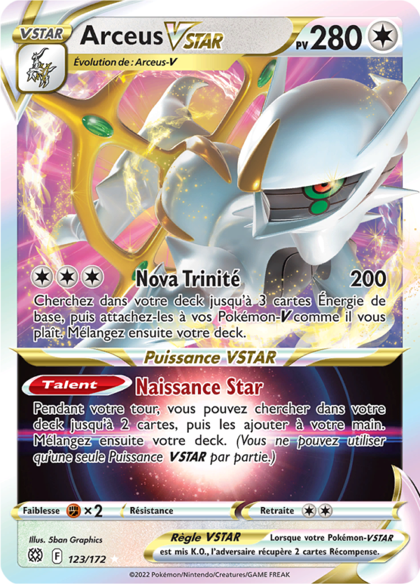 Arceus-VSTAR 123/172 - Stars Étincellantes