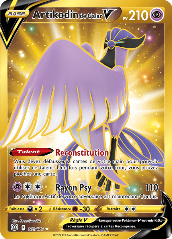 Artikodin de Galar-V 181/172 - Stars Étincellantes
