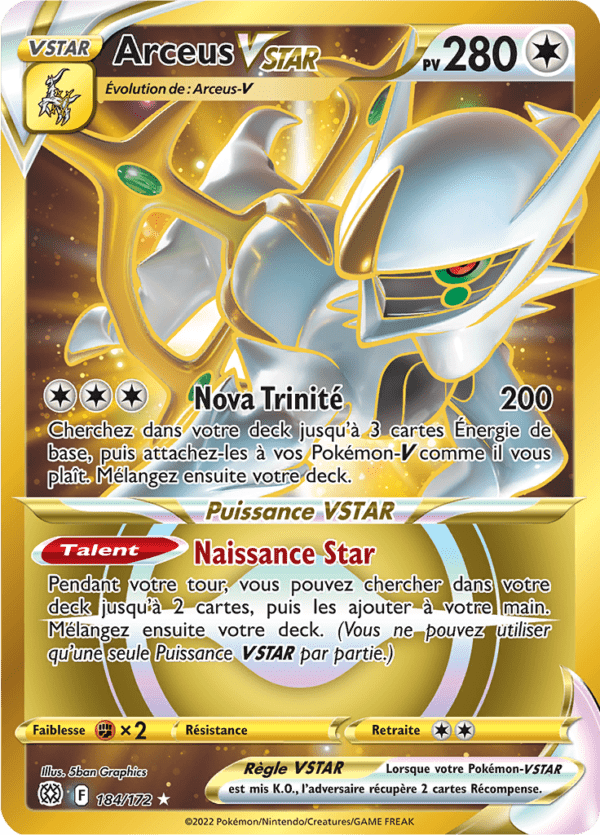 Arceus-VSTAR 184/172 - Stars Étincellantes