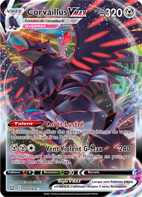 Corvaillus-VMAX 110/163 - Style de combat