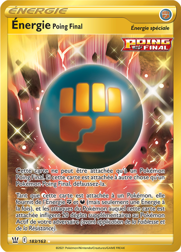 Energie Poing Final 183/163 - Style de combat