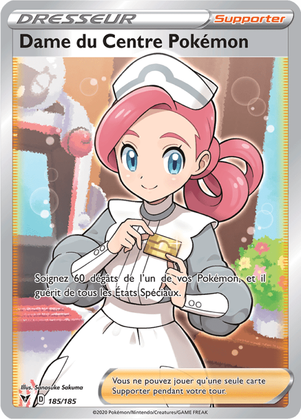 Dame du Centre Pokémon 185/185 - Voltage éclatant