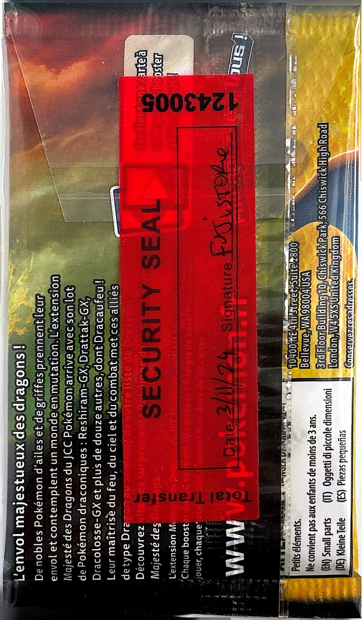 Booster SL Majesté des Dragons Dracaufeu *