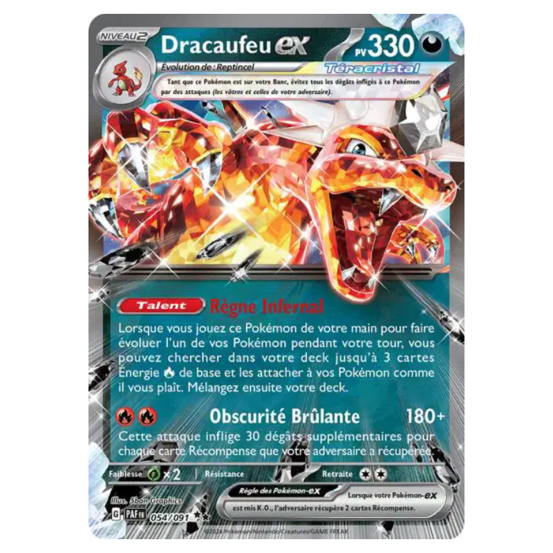 Dracaufeu-ex 054/091 - Destinées de Paldea
