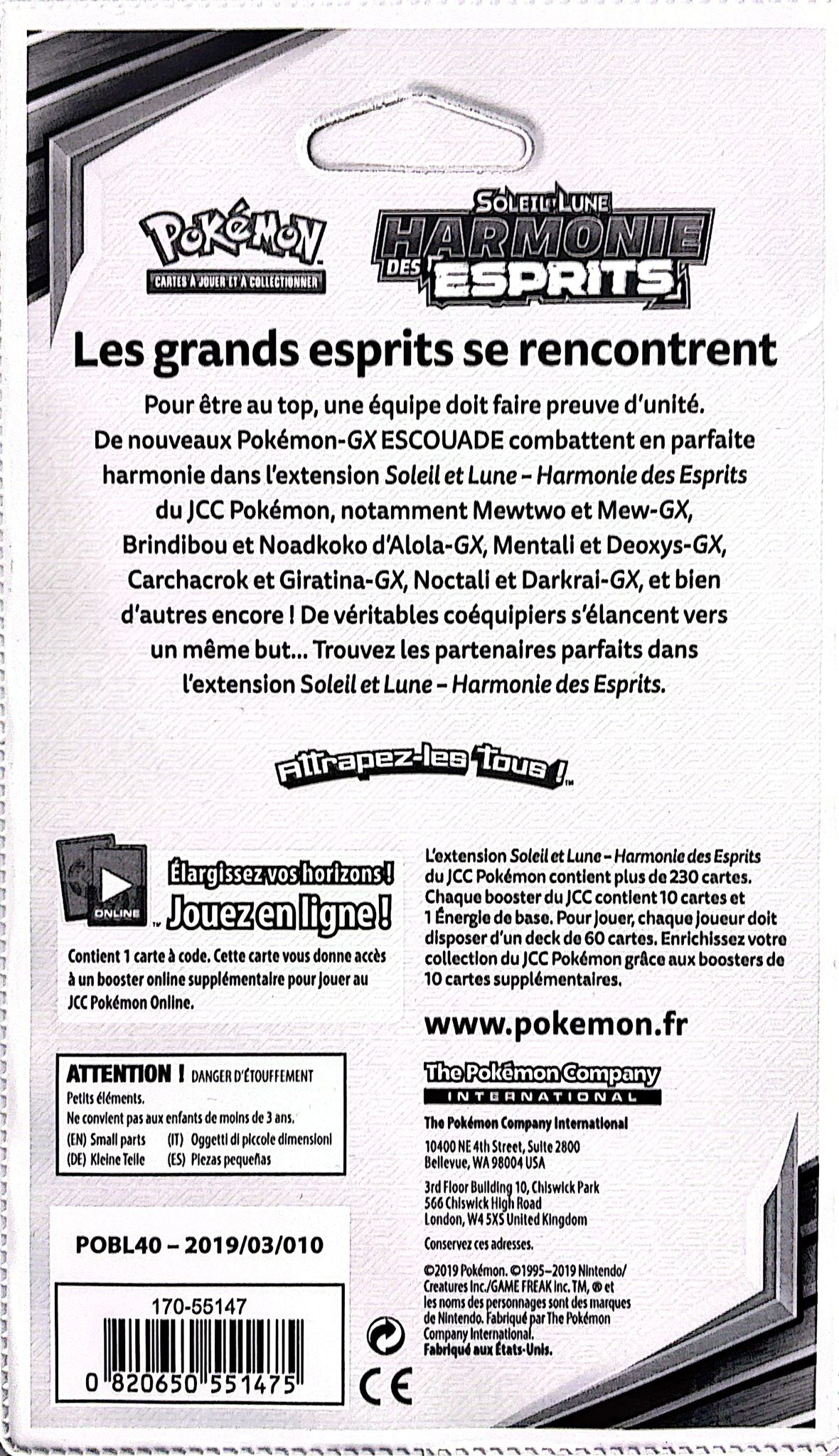Blister Harmonie des Esprits (Giratina/Carcha) *