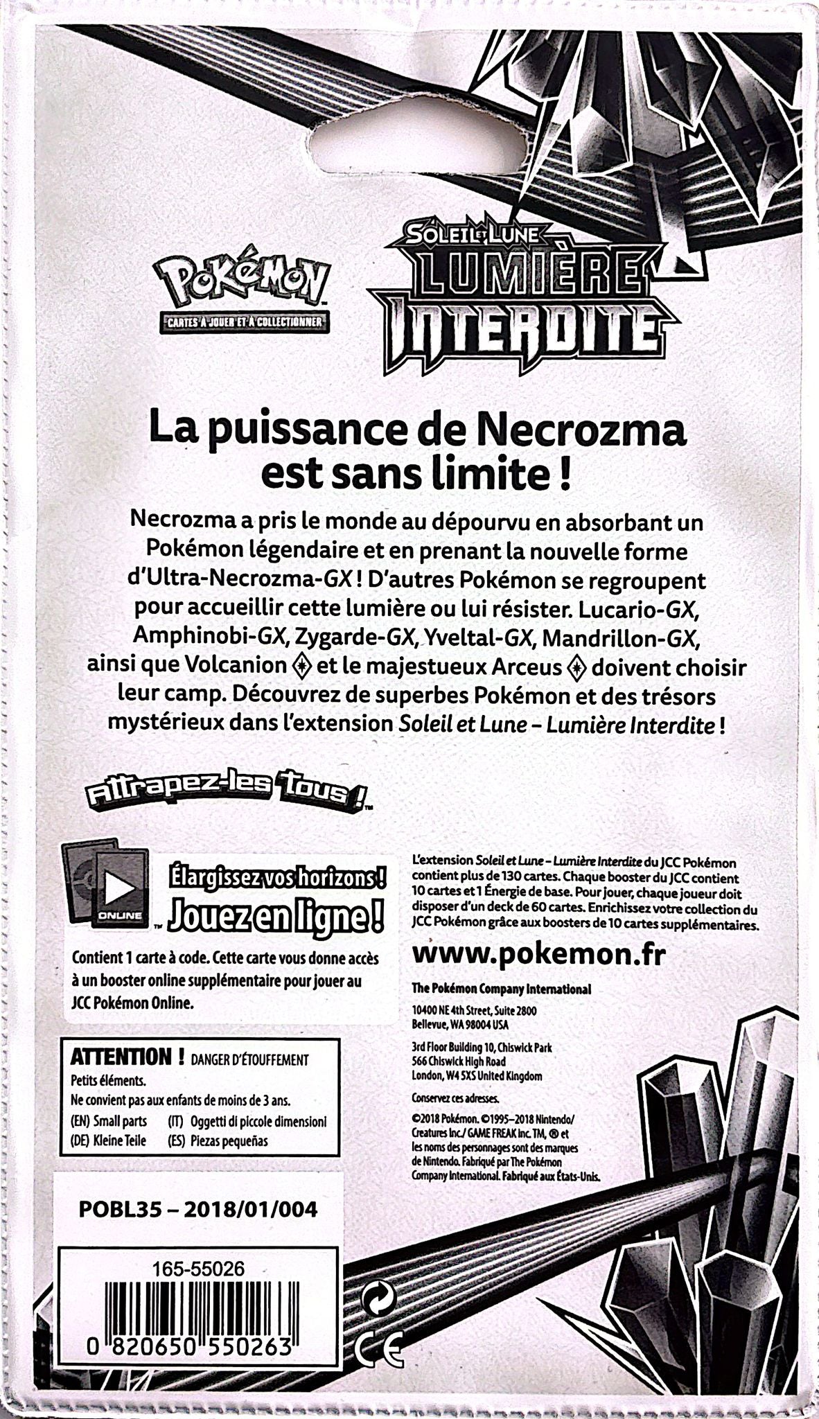 Blister Lumière Interdite (Zygarde) *