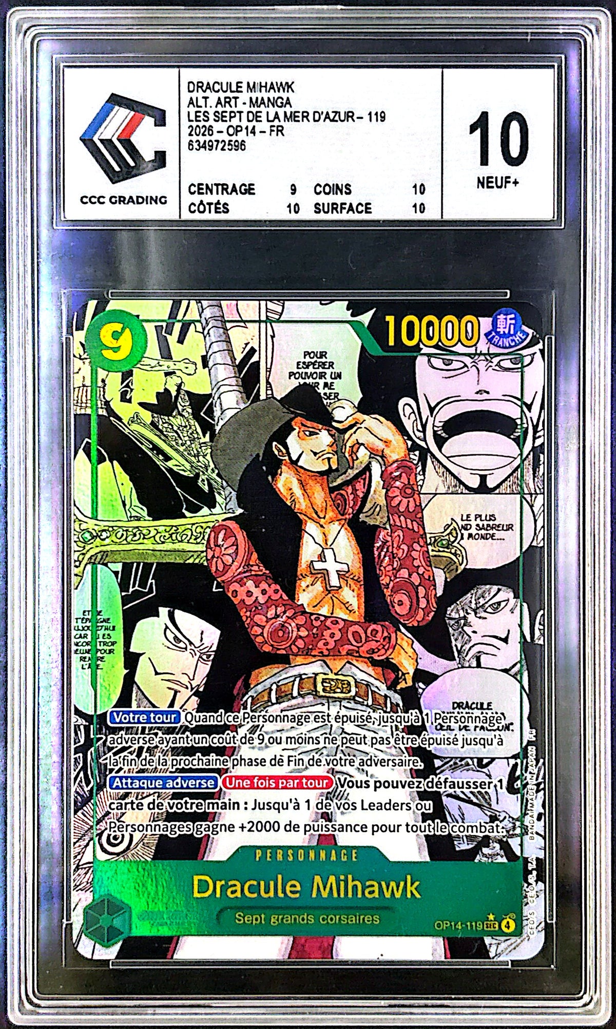 Manga Dracule Mihawk OP14-119 CCC 10