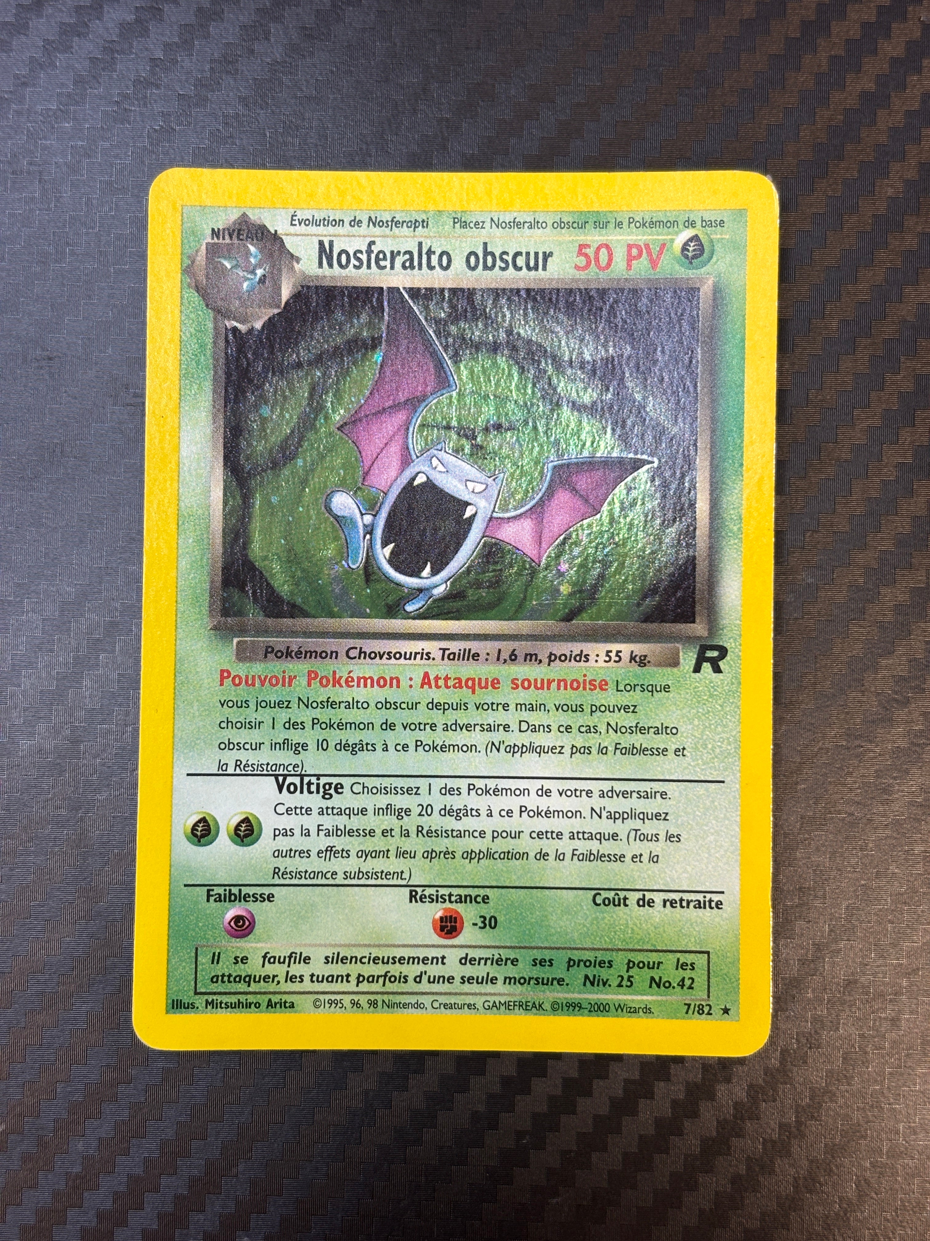 Nosferalto obscur 7/82 - Team Rocket -EXC