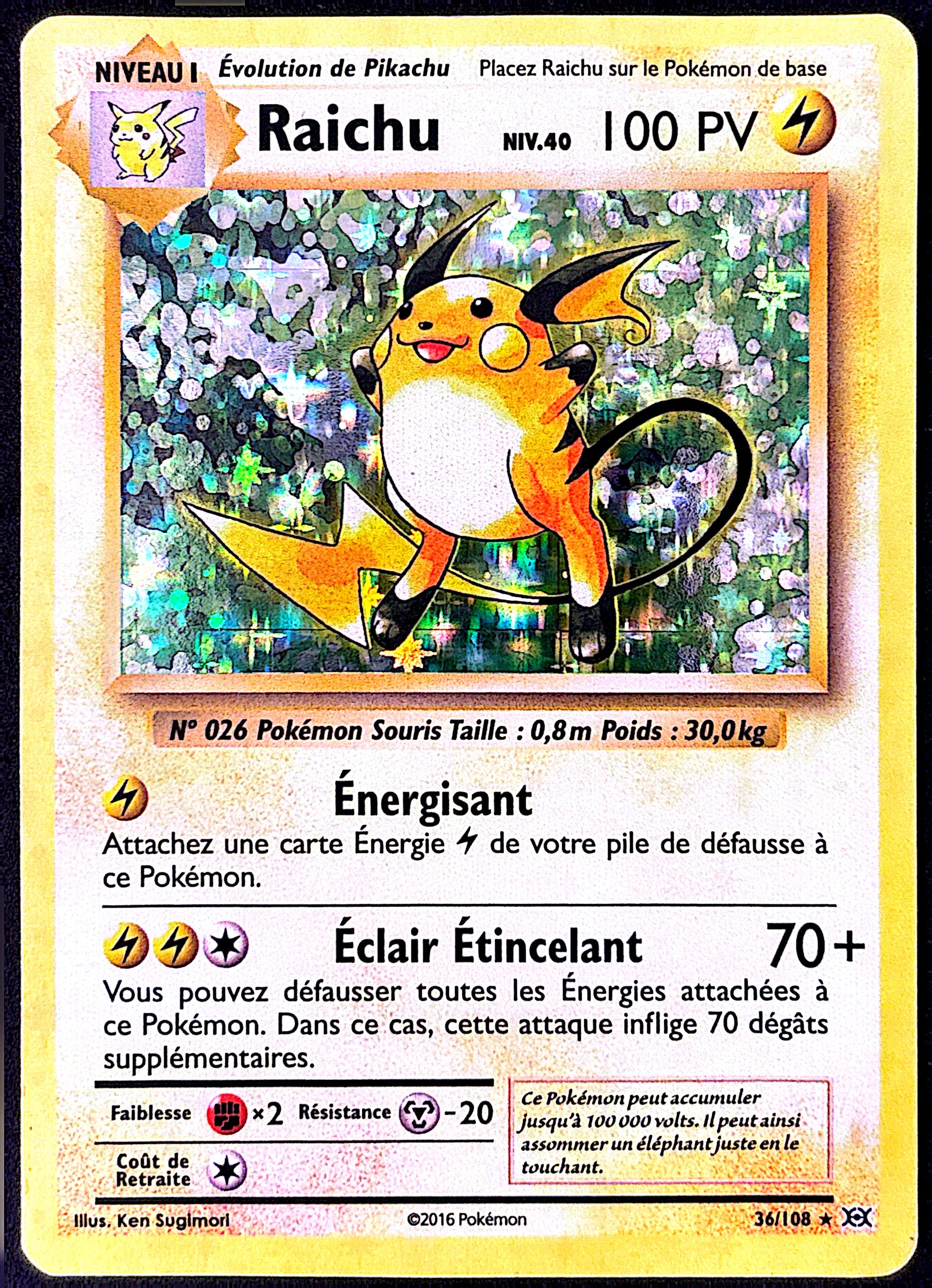 Raichu 36/108 XY évolutions – EXC
