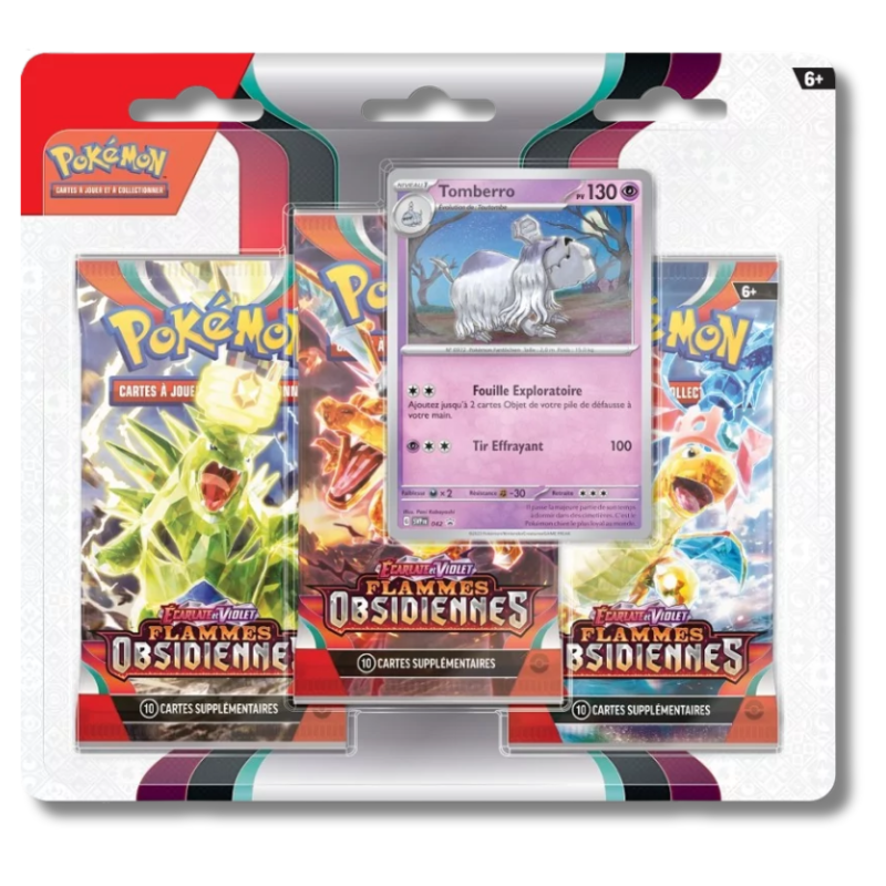 Tripack EV03 Flammes Obsidiennes – Tomberro